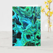 Abstrakte Farbstudie 80, Karte (Gelbe Blume)