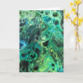 Abstrakte Farbstudie 82, Karte (Gelbe Blume)