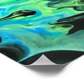 Abstrakte Farbstudie 82, Poster (Ecke)