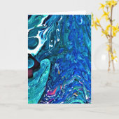 Abstrakte Farbstudie 83, Karte (Gelbe Blume)