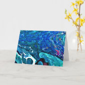 Abstrakte Farbstudie 83, Karte (Gelbe Blume)