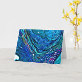 Abstrakte Farbstudie 84, Karte (Gelbe Blume)