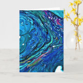 Abstrakte Farbstudie 84, Karte (Gelbe Blume)