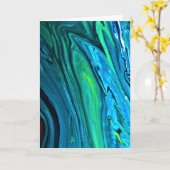 Abstrakte Farbstudie 86, Karte (Gelbe Blume)