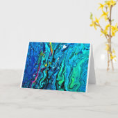 Abstrakte Farbstudie 88, Karte (Gelbe Blume)