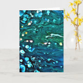 Abstrakte Farbstudie 91, Karte (Gelbe Blume)