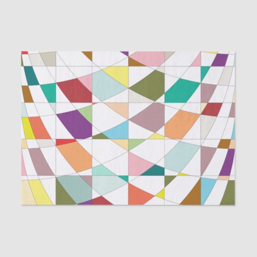 Abstrakte Farbtapisserie Seidenpapier (Vorderseite)