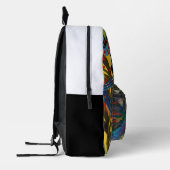 Abstrakte Farbtaschen Bedruckter Rucksack (Links)
