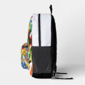 Abstrakte Farbtaschen Bedruckter Rucksack (Rechts)