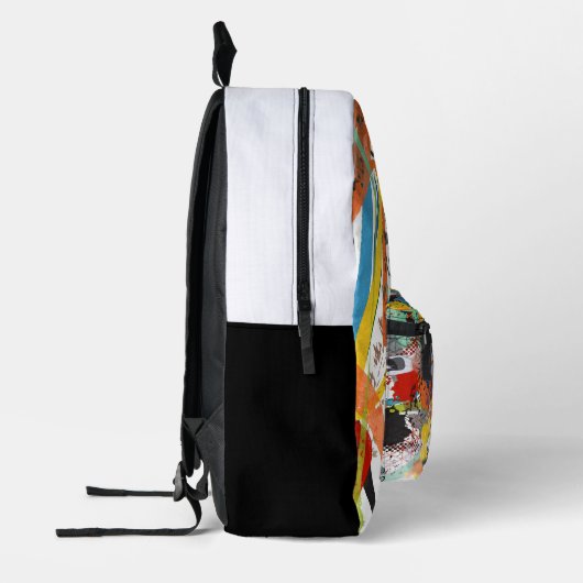 Abstrakte Farbtaschen Bedruckter Rucksack (Links)