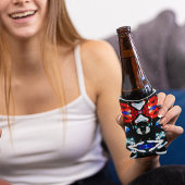 Abstrakte Farbtextur Dosenkühler