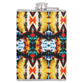 Abstrakte Farbtextur Flachmann (Rückseite)