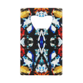 Abstrakte Farbtextur Geldbeutel Flaschenöffner (Vorderseite)