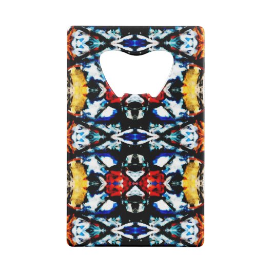 Abstrakte Farbtextur Geldbeutel Flaschenöffner (Rückseite)