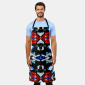 Abstrakte Farbtextur Schürze (Getragen)