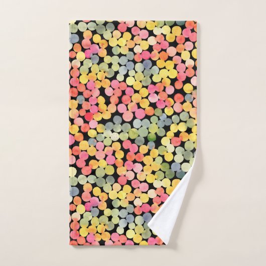 Abstrakte Farbtöne Badhandtuch Set (Handtuch)