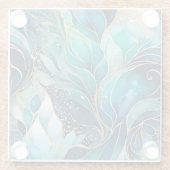 Abstrakte Farbtöne Kunst, Glas Untersetzer (Rückseite)