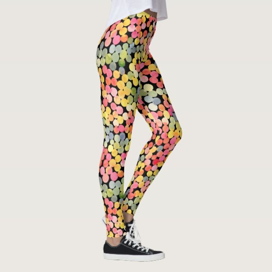 Abstrakte Farbtöne Leggings (Rechts)