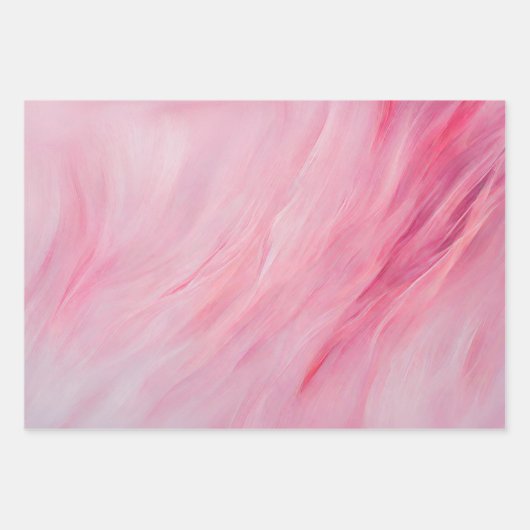 Abstrakte Farbtöne von Pink und Paint Strokes Geschenkpapier Set (Vorderseite 2)