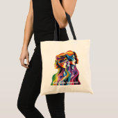 Abstrakte Farbtöne | Womens Day Tote Bag Tragetasche (Vorderseite (Produkt))
