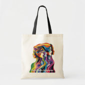 Abstrakte Farbtöne | Womens Day Tote Bag Tragetasche (Vorne)