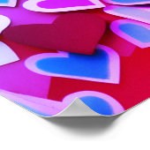 Abstrakte Farbtonhörer Poster (Ecke)