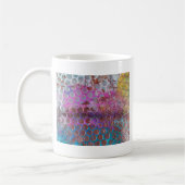 Abstrakte Farbtupfer Kaffeetasse (Links)
