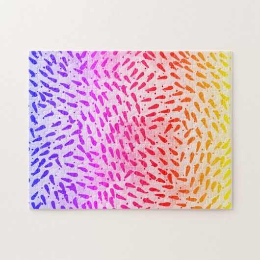 Abstrakte Farbtupfer Puzzle (Horizontal)