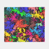 Abstrakte Farbtwirbel / Filter / Fleecedecke (Vorderseite (Horizontal))
