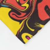 Abstrakte Farbtwirbel / Filter / Fleecedecke (Ecke)