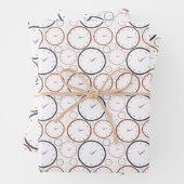 Abstrakte Farbuhr Geschenkpapier Set (Beispiel)