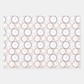 Abstrakte Farbuhr Geschenkpapier Set (Vorderseite)