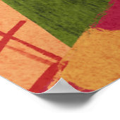 Abstrakte Färbungskunst Poster (Ecke)