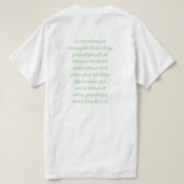 Abstrakte Färbungskunst T-Shirt (Design Rückseite)