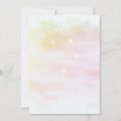 Abstrakte Farbverstärker-Party in Rosa und Gelb Einladung (Rückseite)