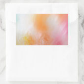 Abstrakte Farbvorlage Rosa Gelb Blau Rechteckiger Aufkleber (Tasche)