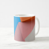 ABSTRAKTE FARBWAND KAFFEETASSE (VorderseiteRechts)