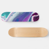 Abstrakte Farbwelle Skateboard (Horizontal)
