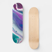 Abstrakte Farbwelle Skateboard (Vorderseite)