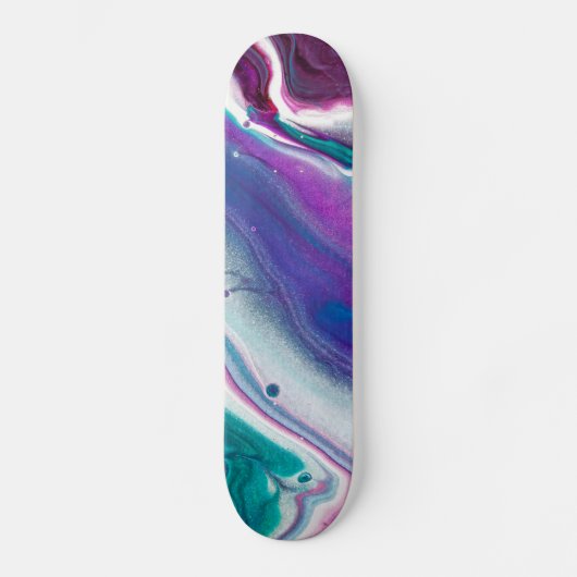 Abstrakte Farbwelle Skateboard (Vorderseite)