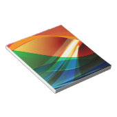 Abstrakte Farbwellen Notizblock (angewinkelt)