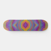ABSTRAKTE FARBWELLEN SKATEBOARD (Horizontal)