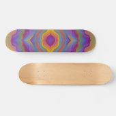 ABSTRAKTE FARBWELLEN SKATEBOARD (Horizontal)