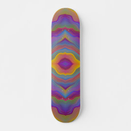 ABSTRAKTE FARBWELLEN SKATEBOARD