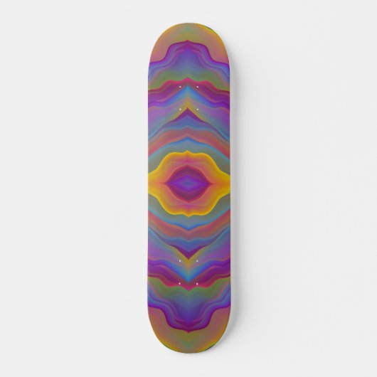 ABSTRAKTE FARBWELLEN SKATEBOARD (Vorne)