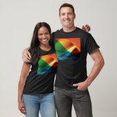 Abstrakte Farbwellen T-Shirt (Unisex)
