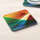 Abstrakte Farbwellen Untersetzer (Linke Seite)