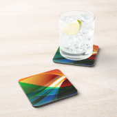 Abstrakte Farbwellen Untersetzer (Rechte Seite)