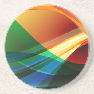 Abstrakte Farbwellen Untersetzer