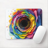 Abstrakte Farbwerthalterung Mousepad (Mit Mouse)